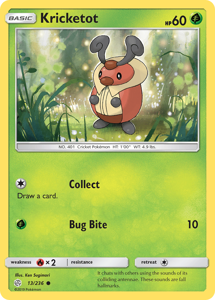 Kricketot sm12-13 Common from Cosmic Eclipse Set
