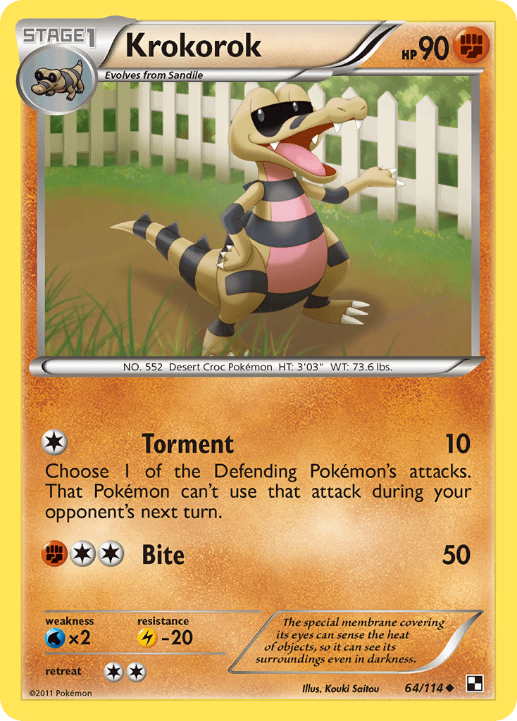 Krokorok bw1-64 Uncommon from Black & White Set