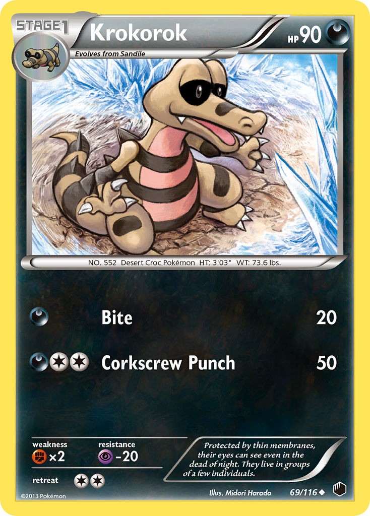 Krokorok bw9-69 Uncommon from Plasma Freeze Set