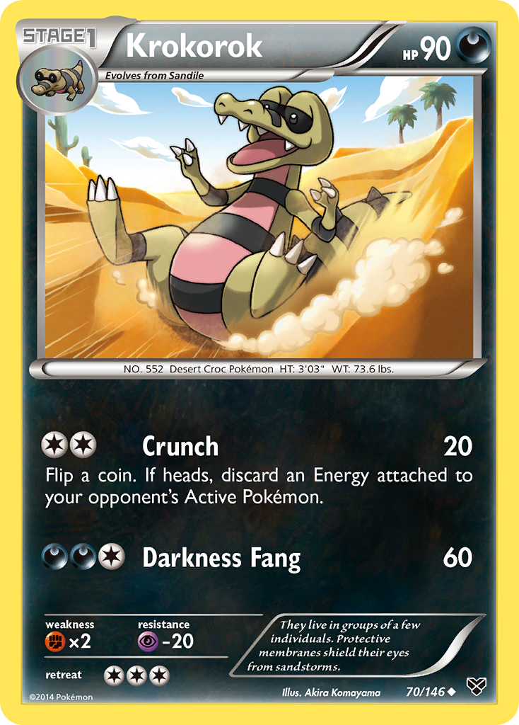 Krokorok xy1-70 Uncommon from XY Set