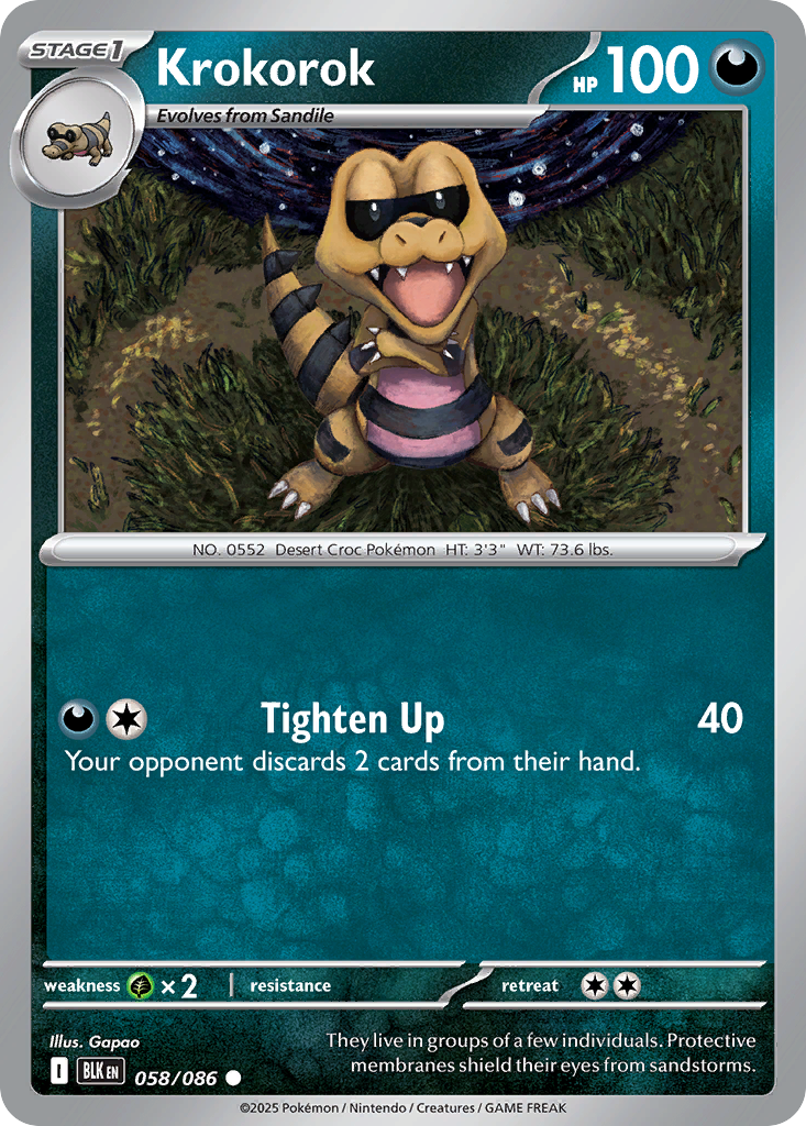 Krokorok zsv10pt5-58 Common from Black Bolt Set