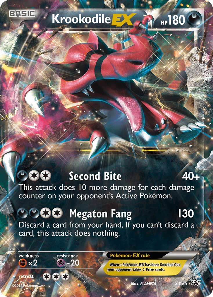 Krookodile-EX xyp-XY25 Promo from XY Black Star Promos Set
