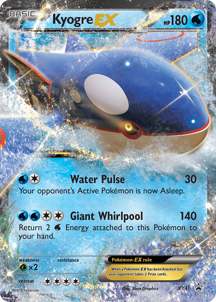 Kyogre-EX xyp-XY41 Promo from XY Black Star Promos Set