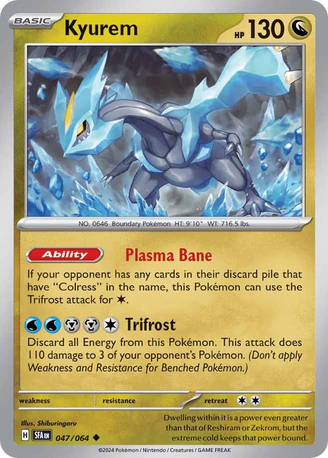 Kyurem sv6pt5-47 Uncommon from Shrouded Fable Set