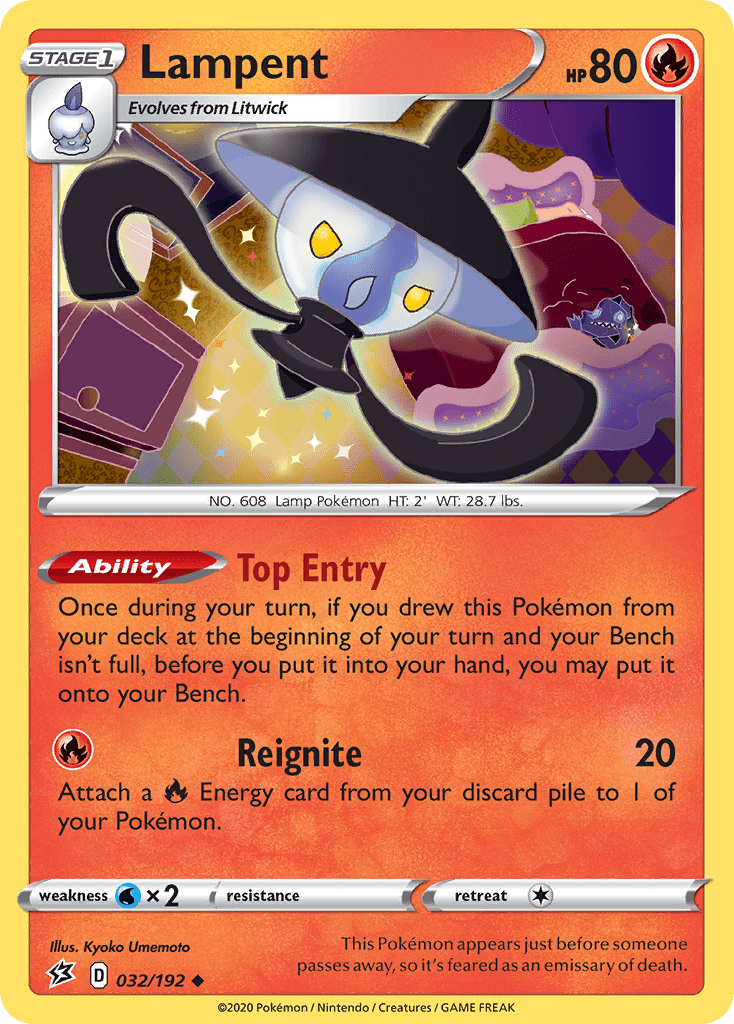 Lampent swsh2-32 Uncommon from Rebel Clash Set
