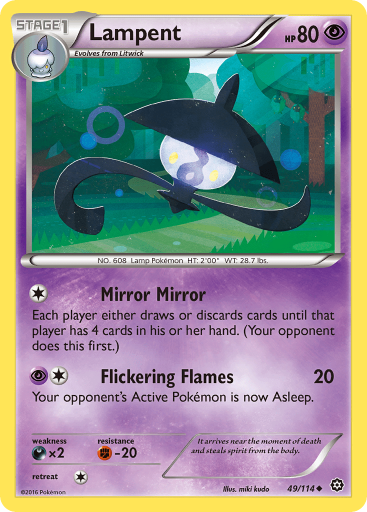 Lampent xy11-49 Uncommon from Steam Siege Set