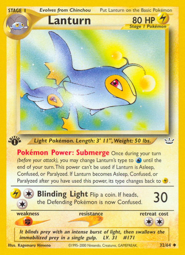 Lanturn neo3-32 Uncommon from Neo Revelation Set