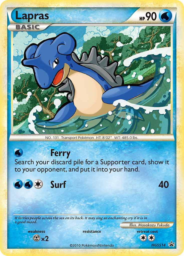 Lapras hsp-HGSS14 Promo from HGSS Black Star Promos Set