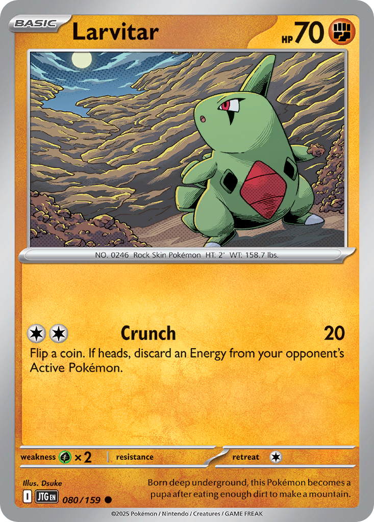 Larvitar sv9-80 Common from Journey Together Set