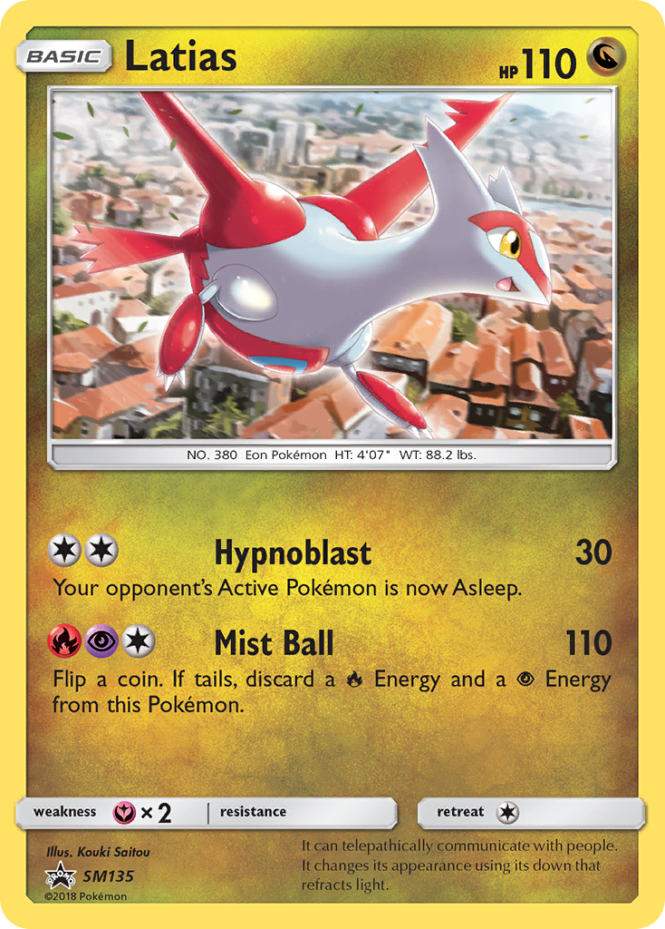 Latias smp-SM135 Promo from SM Black Star Promos Set