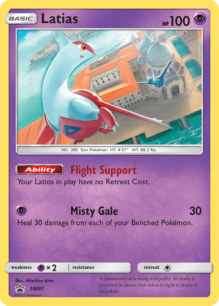 Latias smp-SM87 Promo from SM Black Star Promos Set