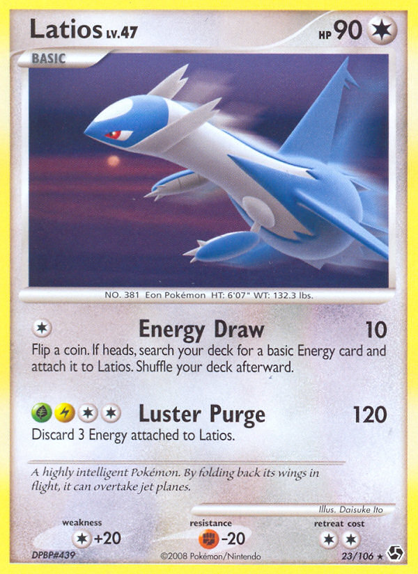 Latios dp4-23 Rare from Great Encounters Set
