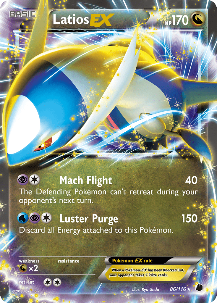 Latios-EX bw9-86 Rare Holo EX from Plasma Freeze Set