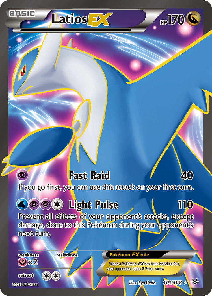 Latios-EX xy6-101 Rare Ultra from Roaring Skies Set