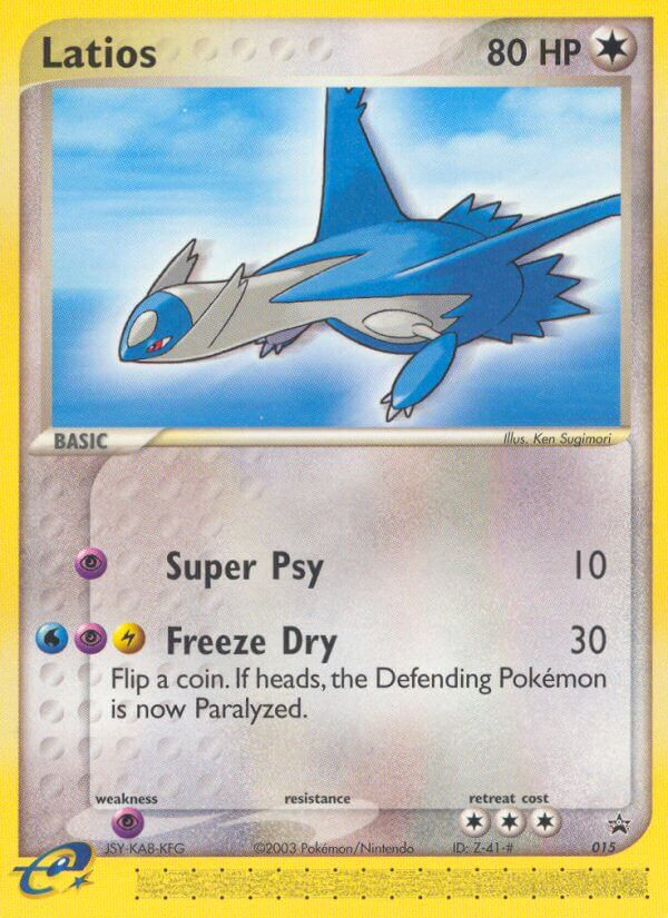 Latios np-15 Promo from Nintendo Black Star Promos Set