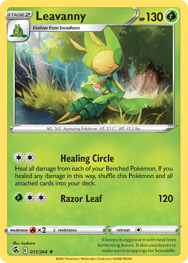 Leavanny swsh8-11 Rare from Fusion Strike Set