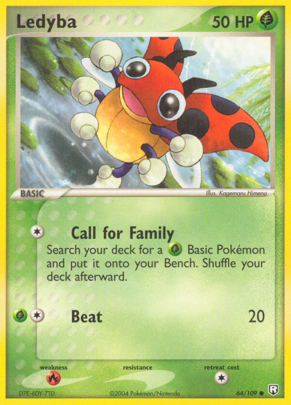 Ledyba ex7-64 Common from Team Rocket Returns Set