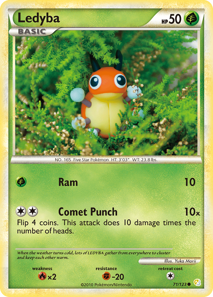 Ledyba hgss1-71 Common from HeartGold & SoulSilver Set
