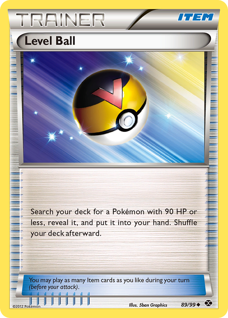 Level Ball bw4-89 Uncommon from Next Destinies Set