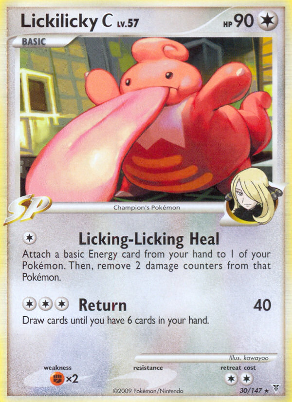 Lickilicky C pl3-30 Rare from Supreme Victors Set