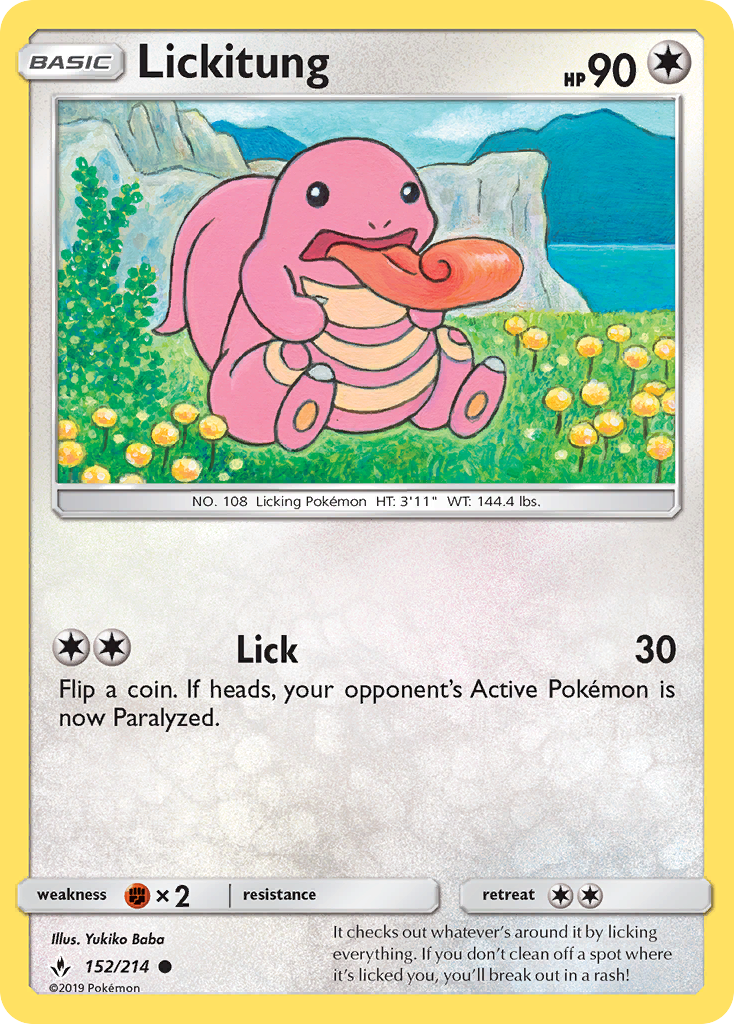 Lickitung sm10-152 Common from Unbroken Bonds Set