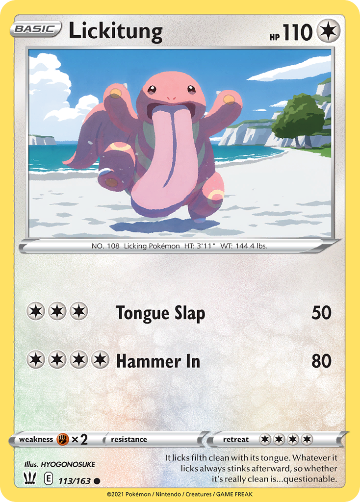 Lickitung swsh5-113 Common from Battle Styles Set