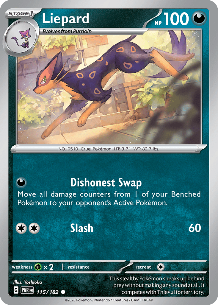 Liepard sv4-115 Common from Paradox Rift Set