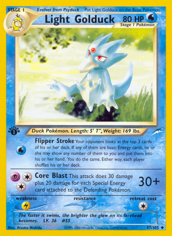 Light Golduck neo4-47 Uncommon from Neo Destiny Set