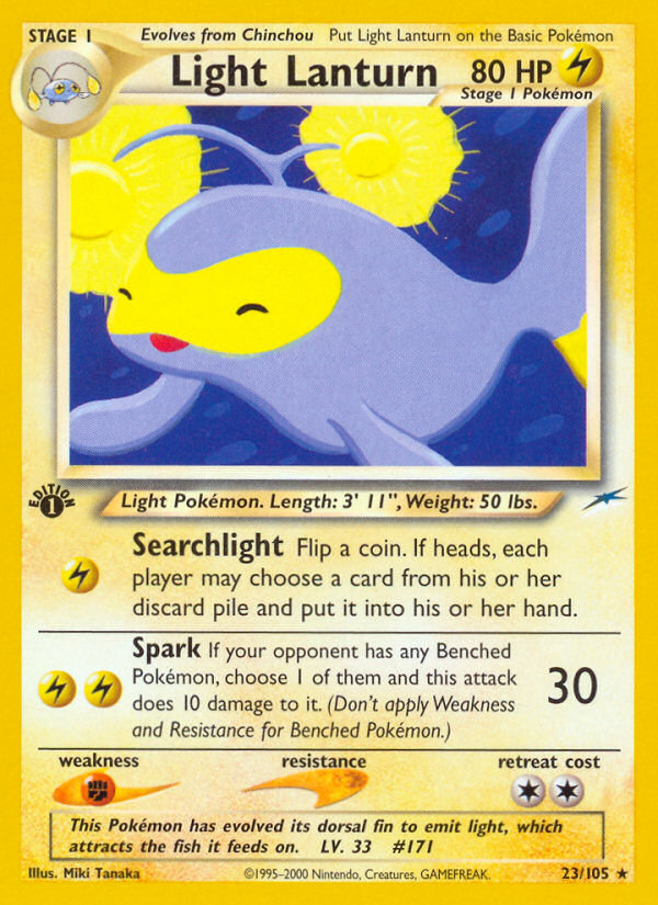 Light Lanturn neo4-23 Rare from Neo Destiny Set