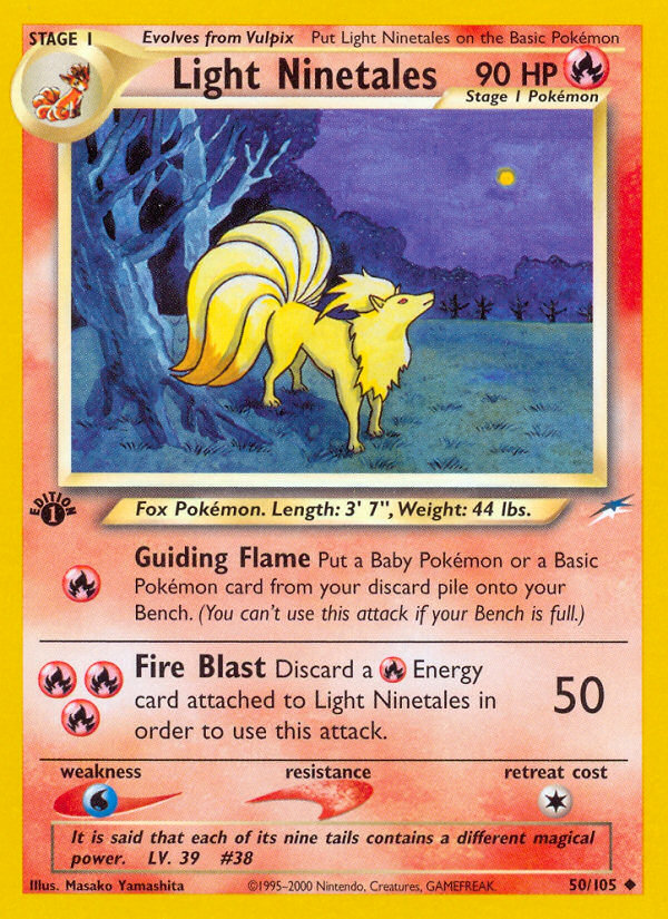 Light Ninetales neo4-50 Uncommon from Neo Destiny Set