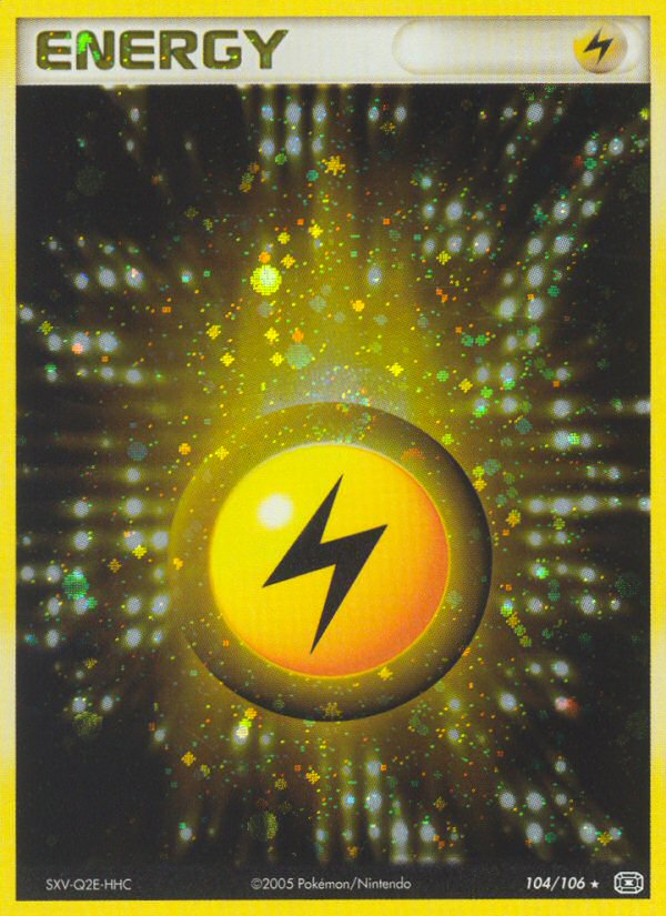 Lightning Energy ex9-104 Rare Holo from Emerald Set