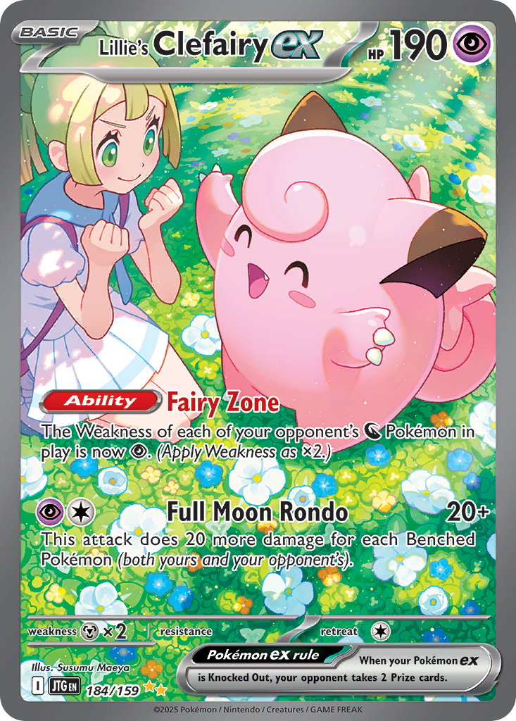 Lillie’s Clefairy ex sv9-184 Special Illustration Rare from Journey Together Set