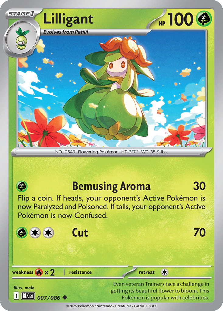 Lilligant zsv10pt5-7 Uncommon from Black Bolt Set