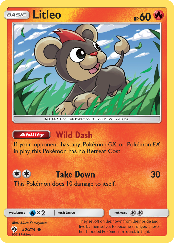 Litleo sm8-50 Common from Lost Thunder Set