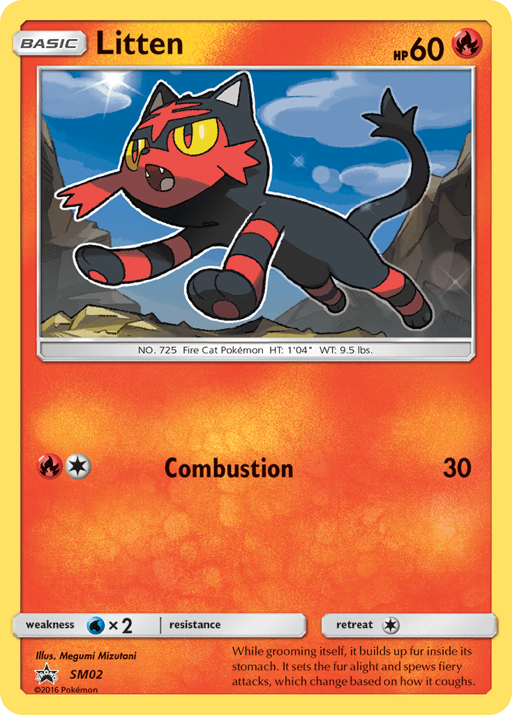 Litten smp-SM02 Promo from SM Black Star Promos Set