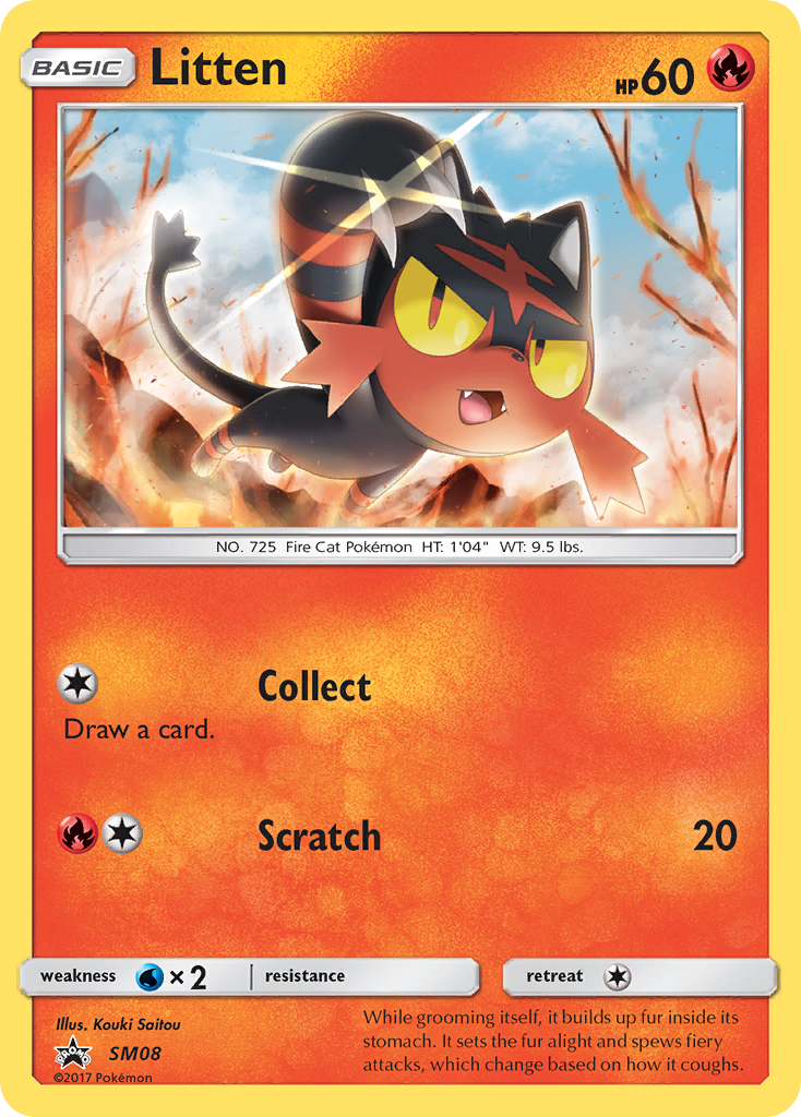 Litten smp-SM08 Promo from SM Black Star Promos Set