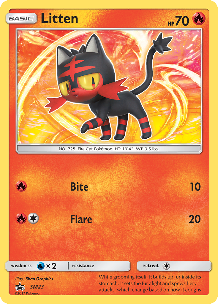 Litten smp-SM23 Promo from SM Black Star Promos Set