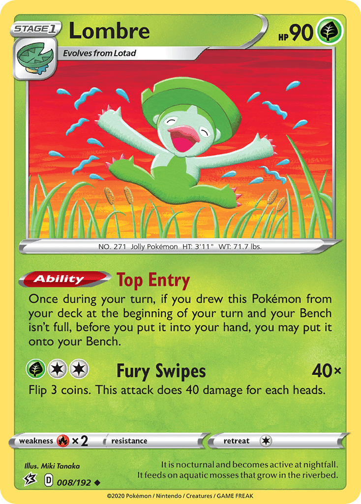 Lombre swsh2-8 Uncommon from Rebel Clash Set