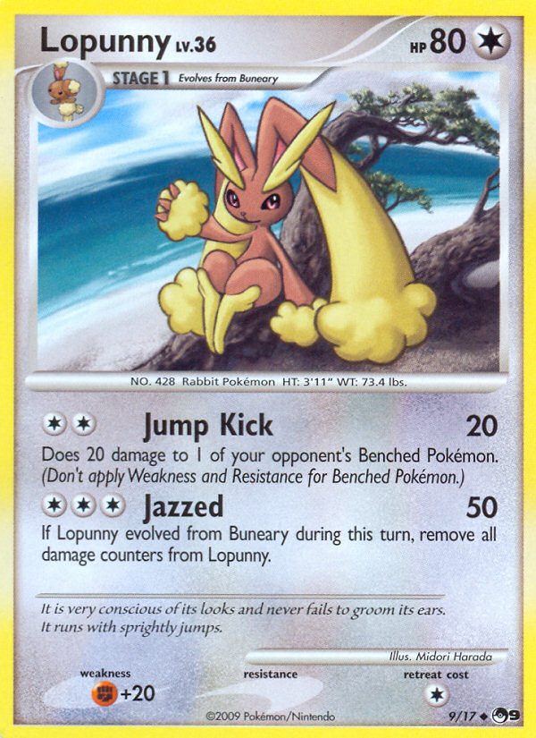Lopunny pop9-9 Uncommon from POP Series 9 Set