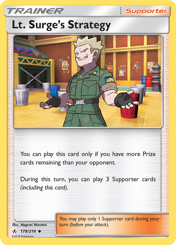 Lt. Surge’s Strategy sm10-178 Uncommon from Unbroken Bonds Set