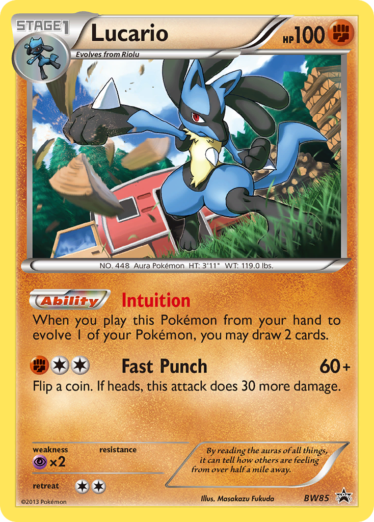 Lucario bwp-BW85 Promo from BW Black Star Promos Set