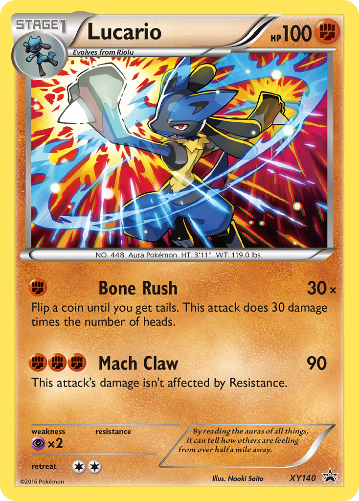Lucario xyp-XY140 Promo from XY Black Star Promos Set