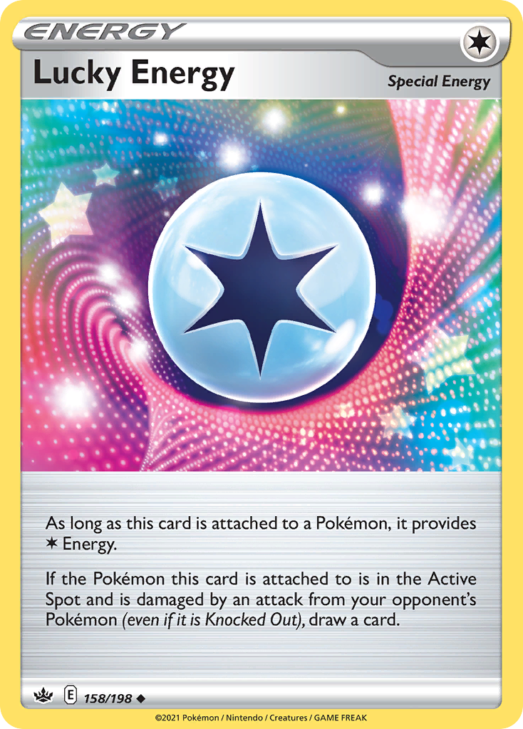Lucky Energy swsh6-158 Uncommon from Chilling Reign Set