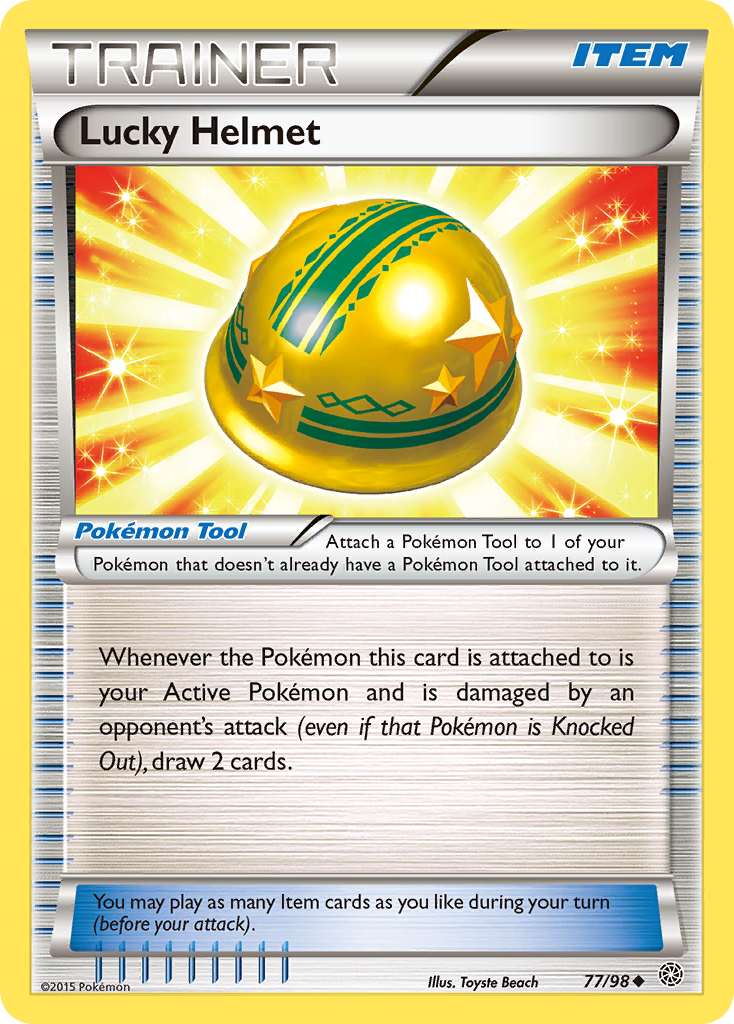 Lucky Helmet xy7-77 Uncommon from Ancient Origins Set