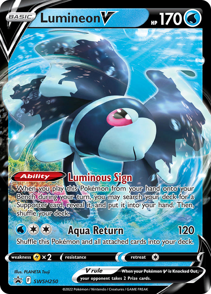 Lumineon V swshp-SWSH250 Promo from SWSH Black Star Promos Set