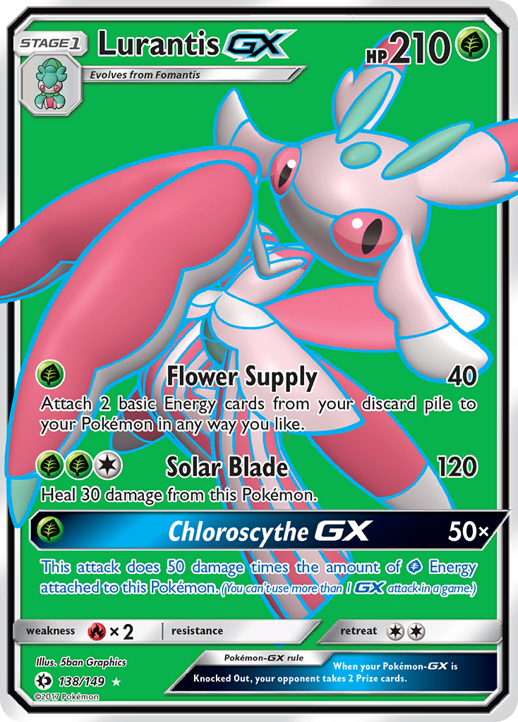 Lurantis-GX sm1-138 Rare Ultra from Sun & Moon Set
