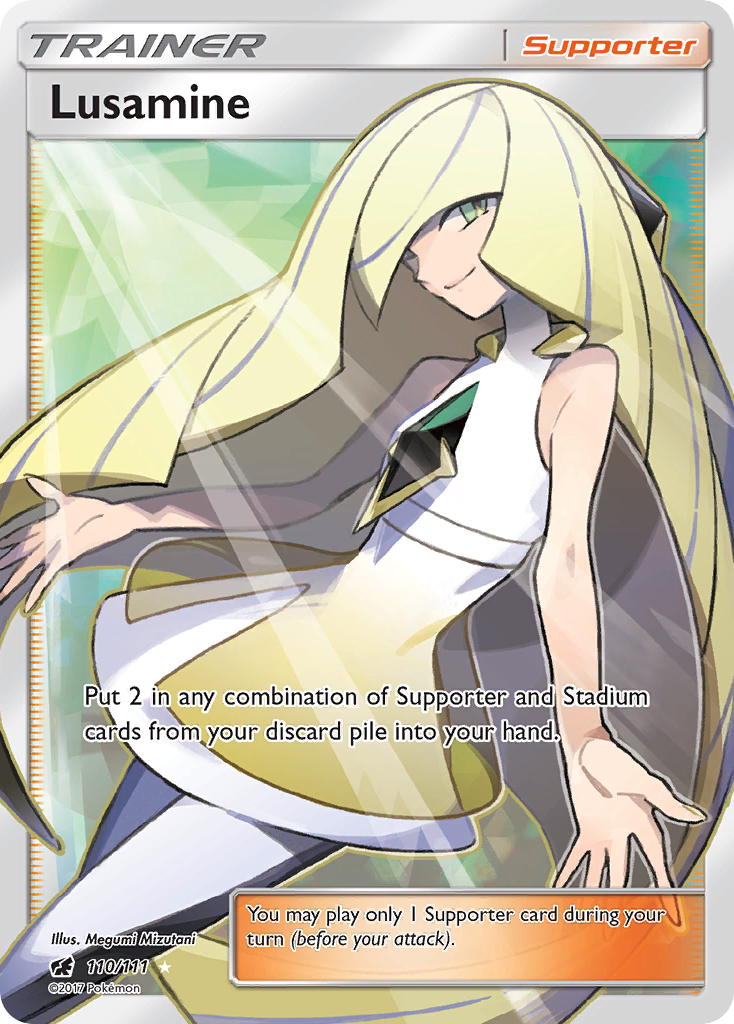 Lusamine sm4-110 Rare Ultra from Crimson Invasion Set