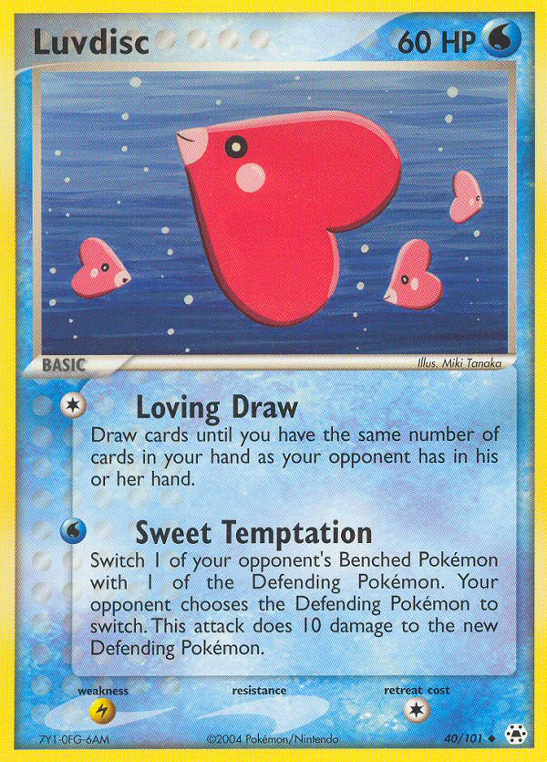Luvdisc ex5-40 Uncommon from Hidden Legends Set