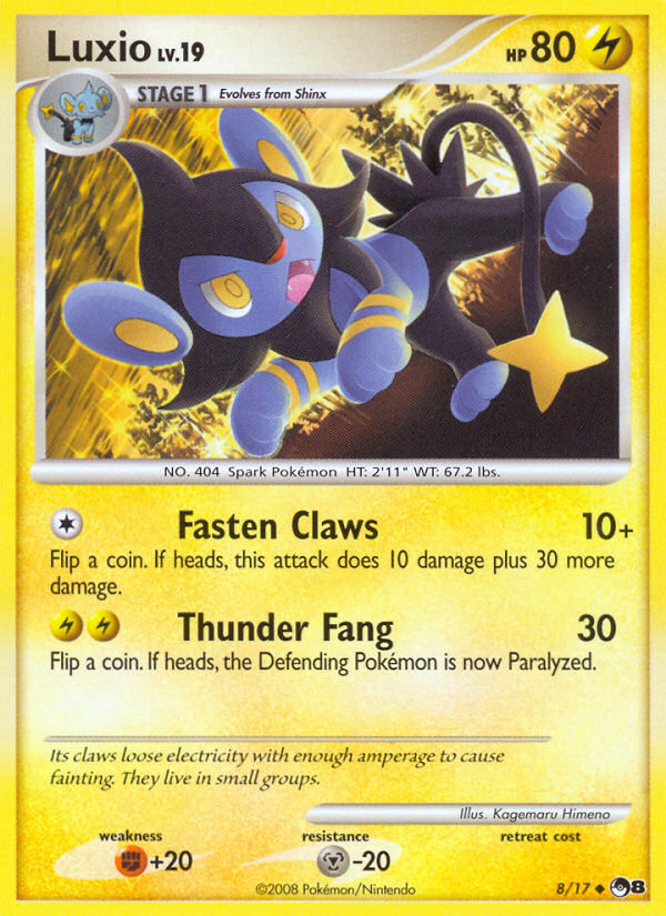 Luxio pop8-8 Uncommon from POP Series 8 Set