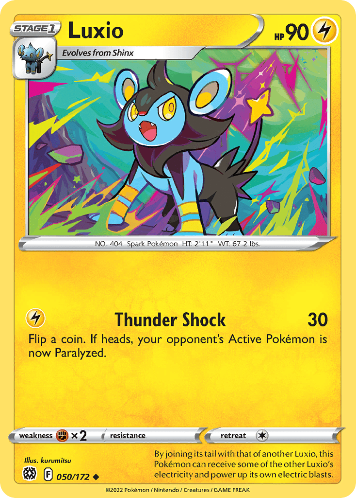 Luxio swsh9-50 Uncommon from Brilliant Stars Set
